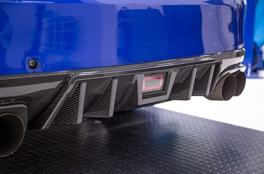 OLM LE Dry Carbon Fiber Rear Diffuser - 2015-2021 Subaru WRX / STI by OLM