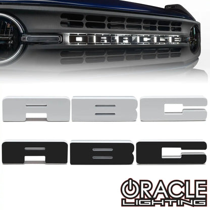 ORACLE Lighting Universal Illuminated LED Letter Badges - White LED - Individual by ORACLE Lighting