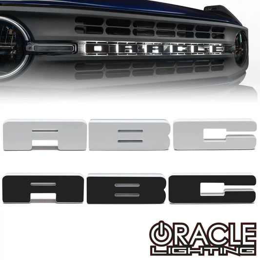 ORACLE Lighting Universal Illuminated LED Letter Badges - White LED - Individual by ORACLE Lighting