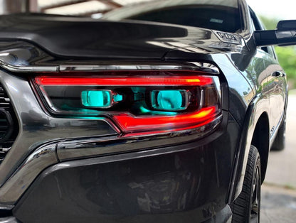 ORACLE Lighting 2019-2024 Ram 1500 RGBW+A Headlight DRL Upgrade Kit - LED Projector Headlights by ORACLE Lighting