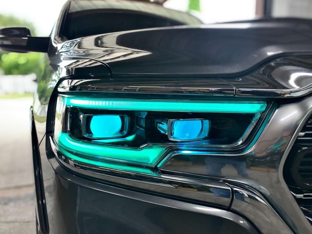 ORACLE Lighting 2019-2024 Ram 1500 RGBW+A Headlight DRL Upgrade Kit - LED Projector Headlights by ORACLE Lighting