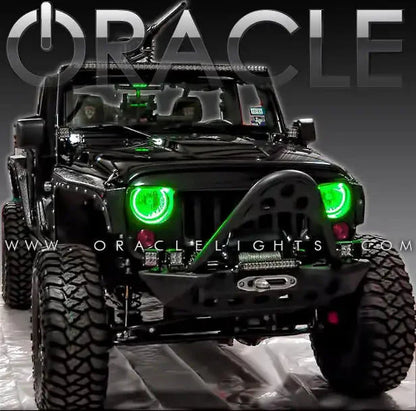 ORACLE Lighting 2007-2017 Jeep Wrangler JK LED Headlight Halo Kit by ORACLE Lighting