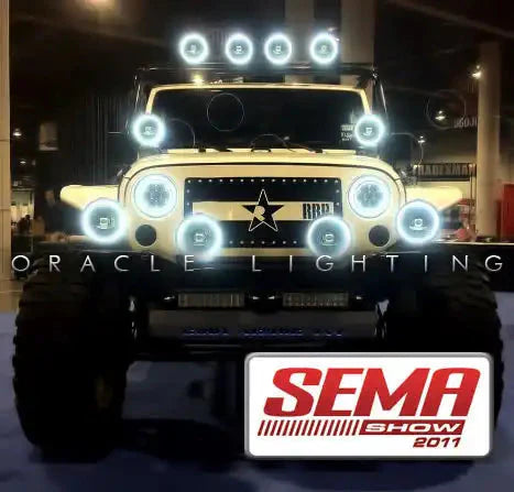 ORACLE Lighting 2007-2017 Jeep Wrangler JK LED Headlight Halo Kit by ORACLE Lighting