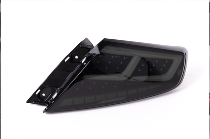 OLM Spec-AR LED Taillights (Smoke Lens/Black Base/White Bar) - 2022+ WRX by MYX Automotive