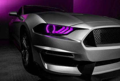 ORACLE Lighting 2018-2023 Ford Mustang Dynamic ColorSHIFT DRL Upgrade w/Halo Kit & Sequential Turn Signal by ORACLE Lighting