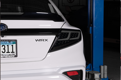 OLM Spec-AR LED Taillights (Smoke Lens/Black Base/White Bar) - 2022+ WRX by MYX Automotive