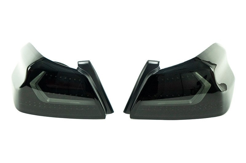 OLM Evolution Tail Lights (Smoked Lens, Black Base, White Bar) - 2015-2021 WRX / STI by MYX Automotive