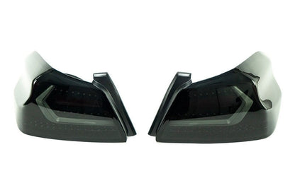OLM Evolution Tail Lights (Smoked Lens, Black Base, White Bar) - 2015-2021 WRX / STI by MYX Automotive