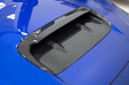 OLM A1 Aggressive Carbon Fiber Full Replacement Hood Scoop - 2015-2021 WRX / STI by MYX Automotive