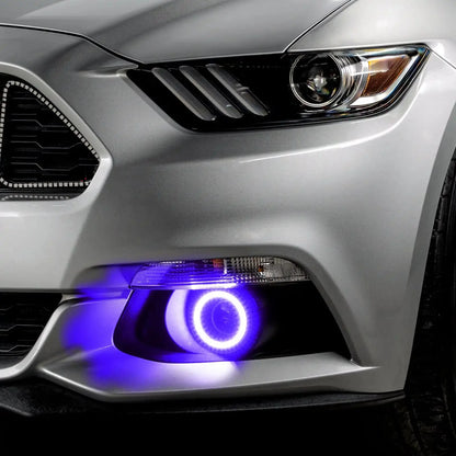 ORACLE Lighting 2015-2017 Ford Mustang Dynamic ColorSHIFT RGB+A Projector Surface Mount Fog Light Halo Kit by ORACLE Lighting