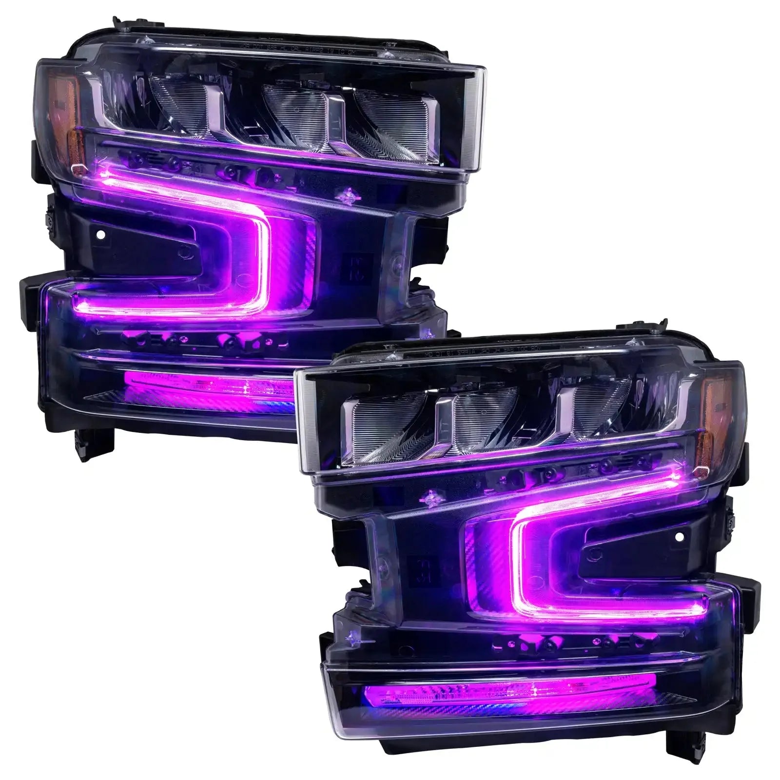 ORACLE Lighting 2019-2022 Chevrolet Silverado 1500 ColorSHIFT RGB+W Headlight DRL Upgrade Kit by ORACLE Lighting