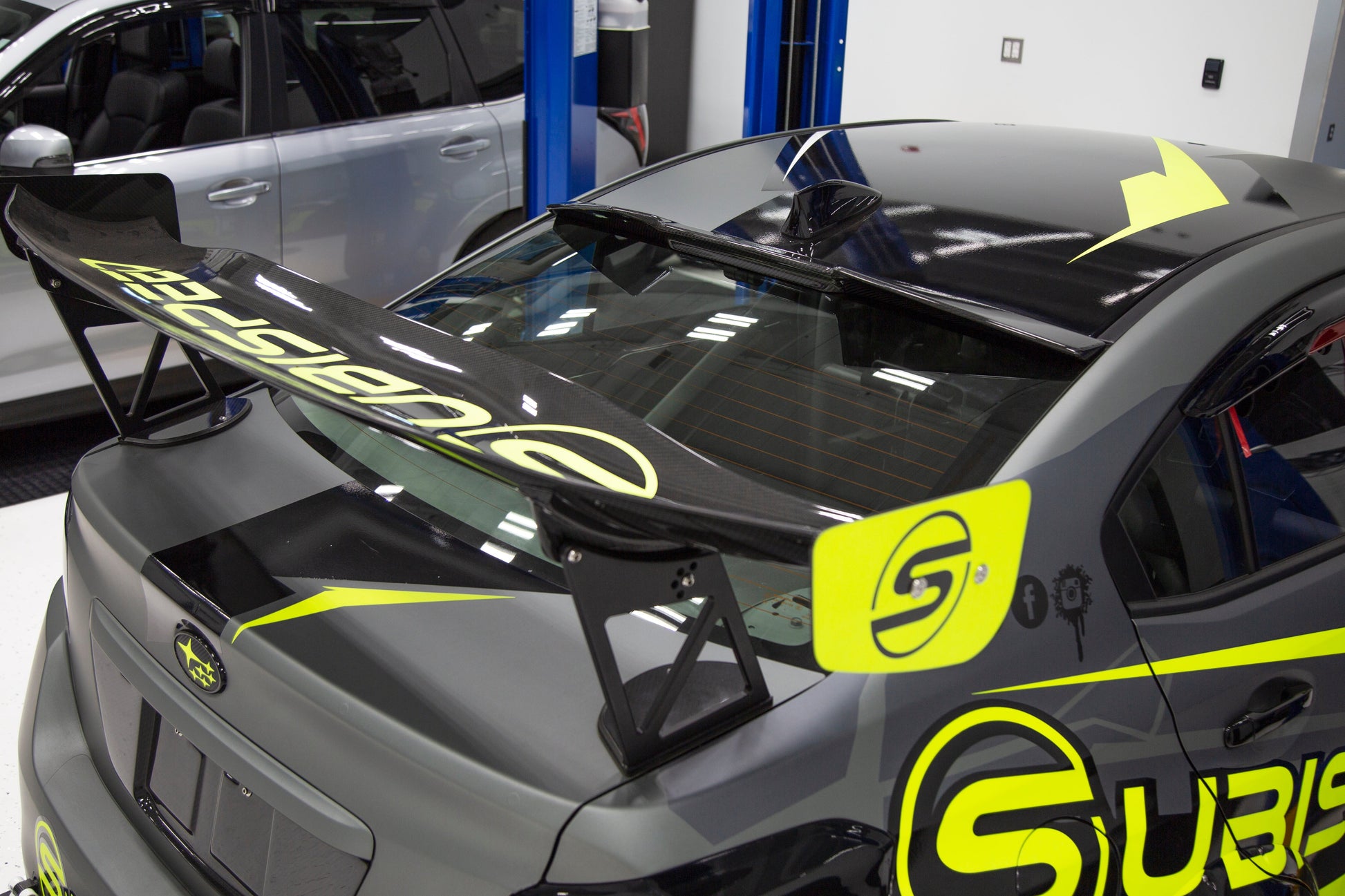 OLM ATAK Carbon Fiber Roof Spoiler - 2015-2021 Subaru WRX / STI by OLM