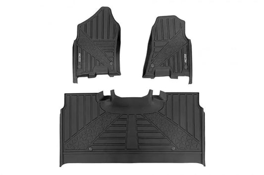 Rough Country Flex-Fit Floor Mats Crew | Ram 1500 (19-24)/1500 TRX (21-24) by Rough Country