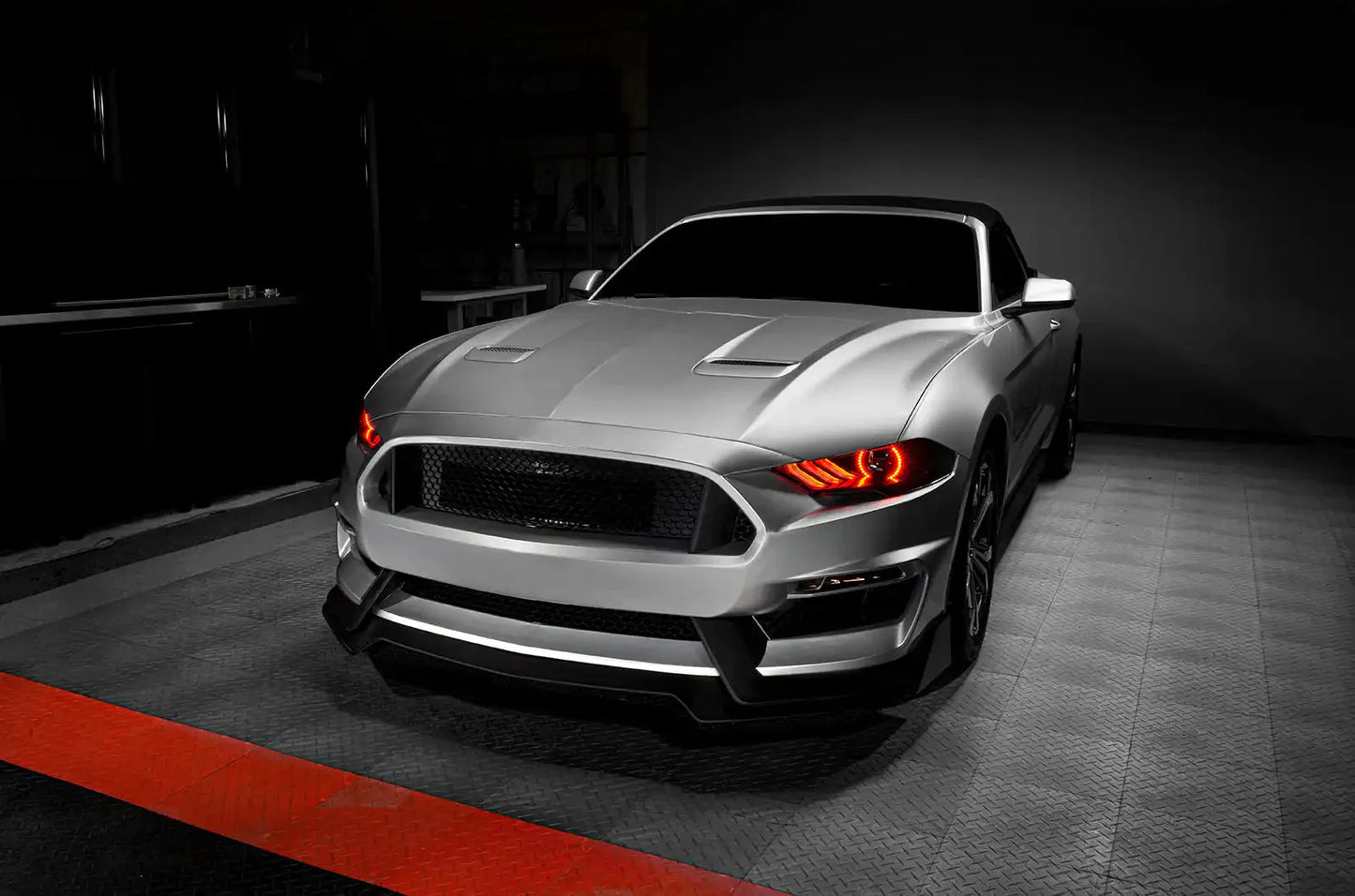 ORACLE Lighting 2018-2023 Ford Mustang Dynamic ColorSHIFT DRL Upgrade w/Halo Kit & Sequential Turn Signal by ORACLE Lighting
