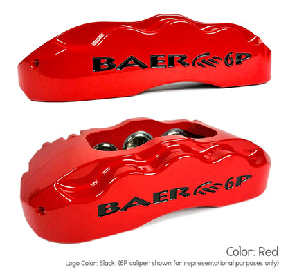 Baer Brakes 13" SS4+ Rear Brake Kit, Red, SDZ by Baer Brake Systems
