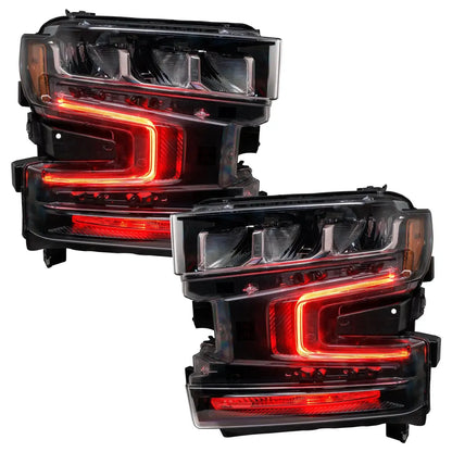 ORACLE Lighting 2019-2022 Chevrolet Silverado 1500 ColorSHIFT RGB+W Headlight DRL Upgrade Kit by ORACLE Lighting