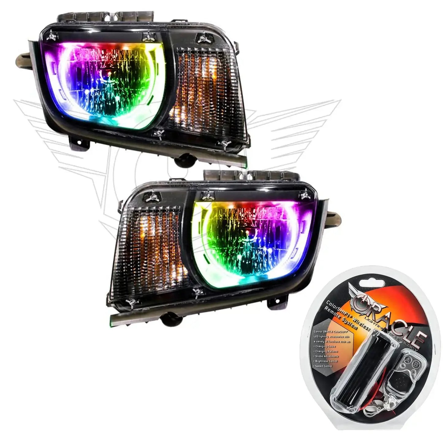 ORACLE Lighting 2010-2013 Chevrolet Camaro Non RS Pre-Assembled Halo Headlights by ORACLE Lighting
