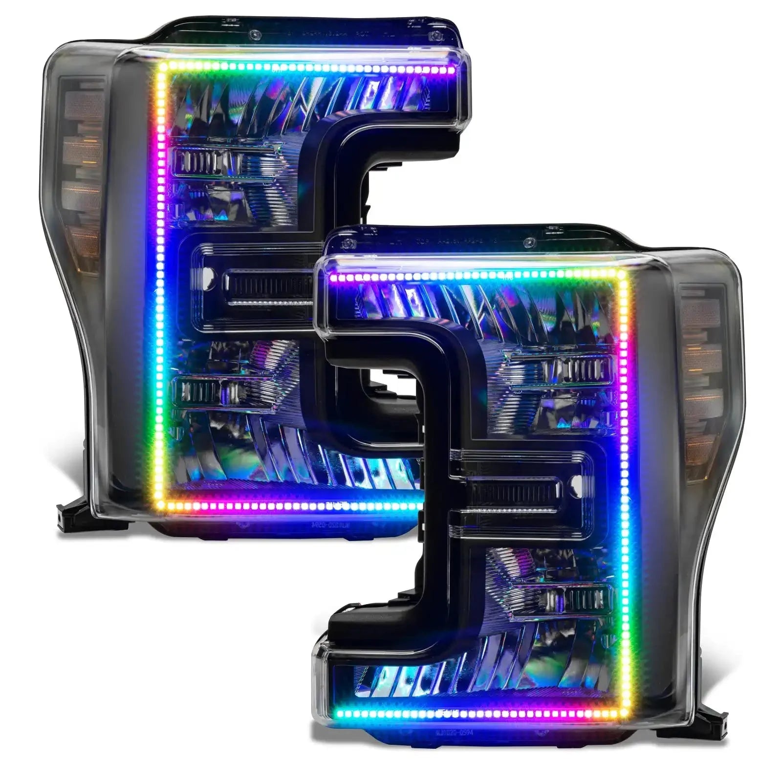 2017-2019 Ford F-250/F-350 Super Duty ORACLE Dynamic ColorSHIFT Pre-Assembled Headlights - Black Edition by ORACLE Lighting