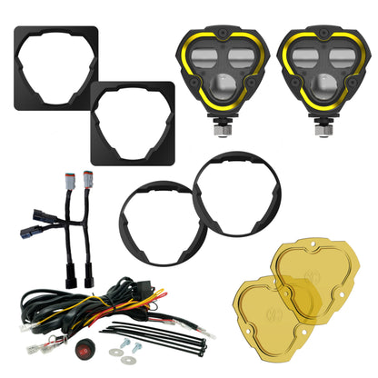 KC FLEX ERA 3 LED DM SAE FOG 2-LIGHT MSTR KIT 12-24 TOY TACO 4RUN TUN AFTERMARKT by KC HiLiTES