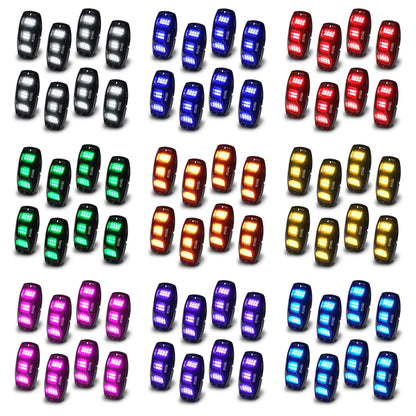 ColorSHIFT RGB+W Underbody Rock Light Kit - 230° Wide Angle Bluetooth Control by ORACLE Lighting