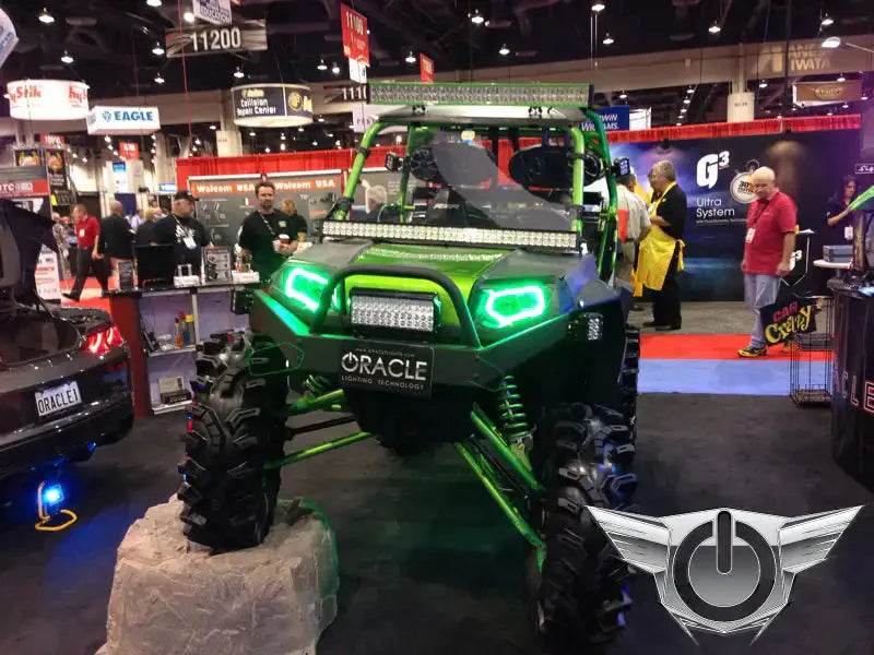 ORACLE Lighting 2009-2016 Polaris RZR LED Headlight Halo Kit by ORACLE Lighting