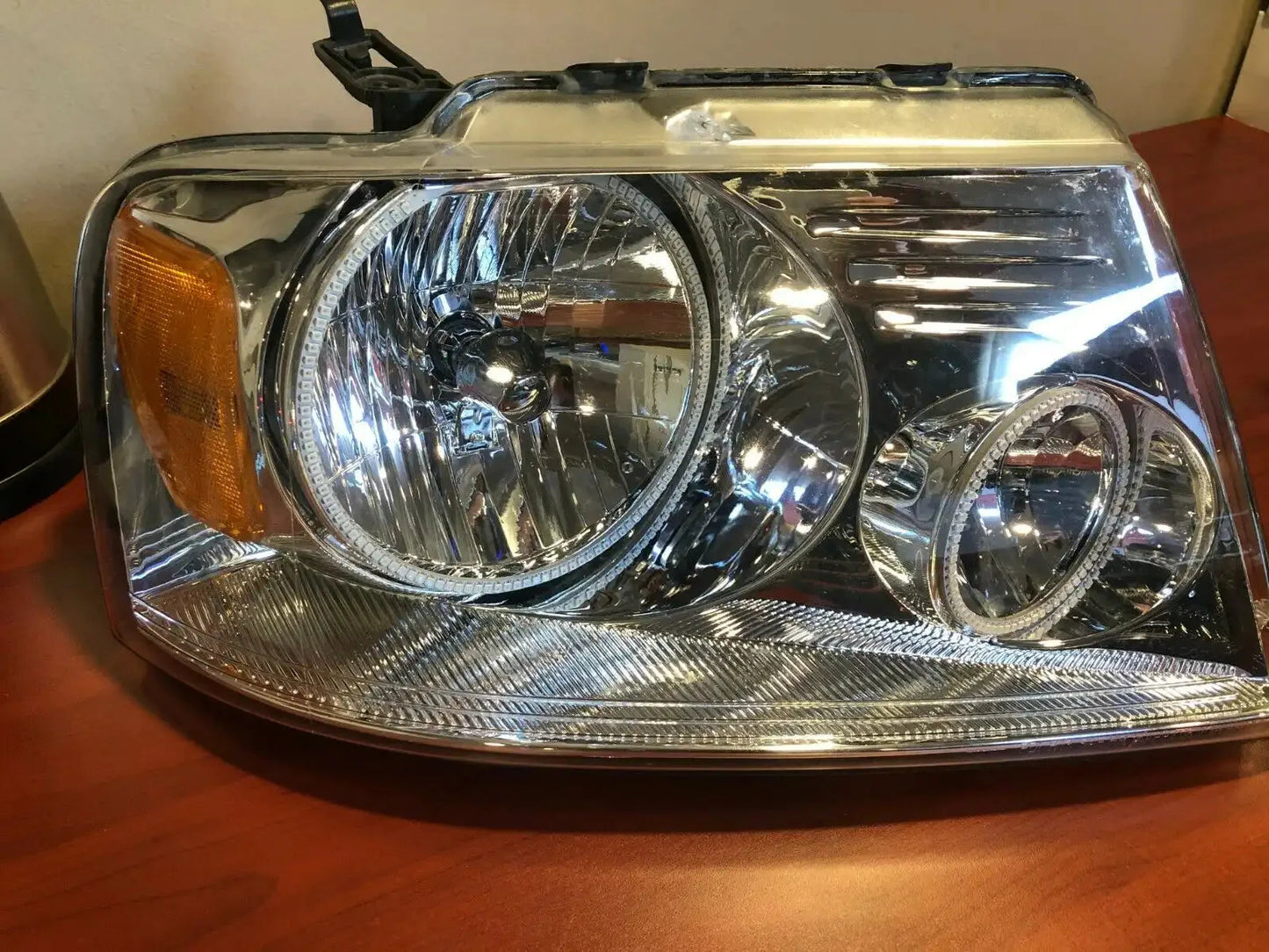 USED 2005-2008 FORD F-150 PRE-ASSEMBLED HEADLIGHTS- CHROME - AMBER 7043-005 - CLEARANCE by ORACLE Lighting