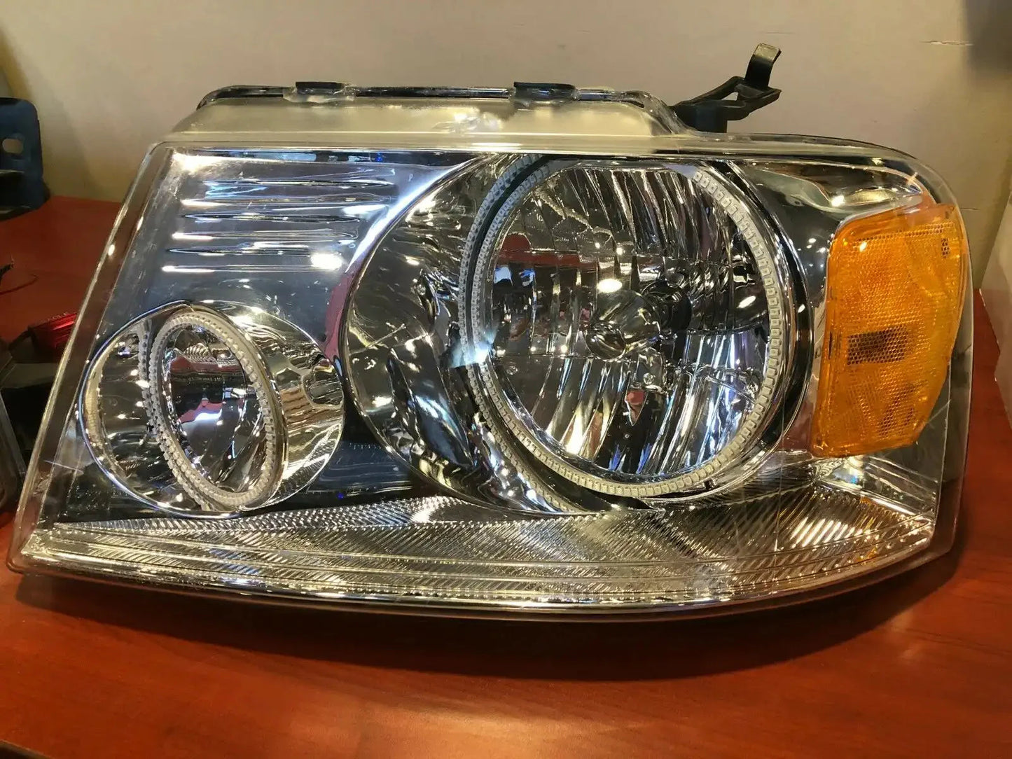 USED 2005-2008 FORD F-150 PRE-ASSEMBLED HEADLIGHTS- CHROME - AMBER 7043-005 - CLEARANCE by ORACLE Lighting