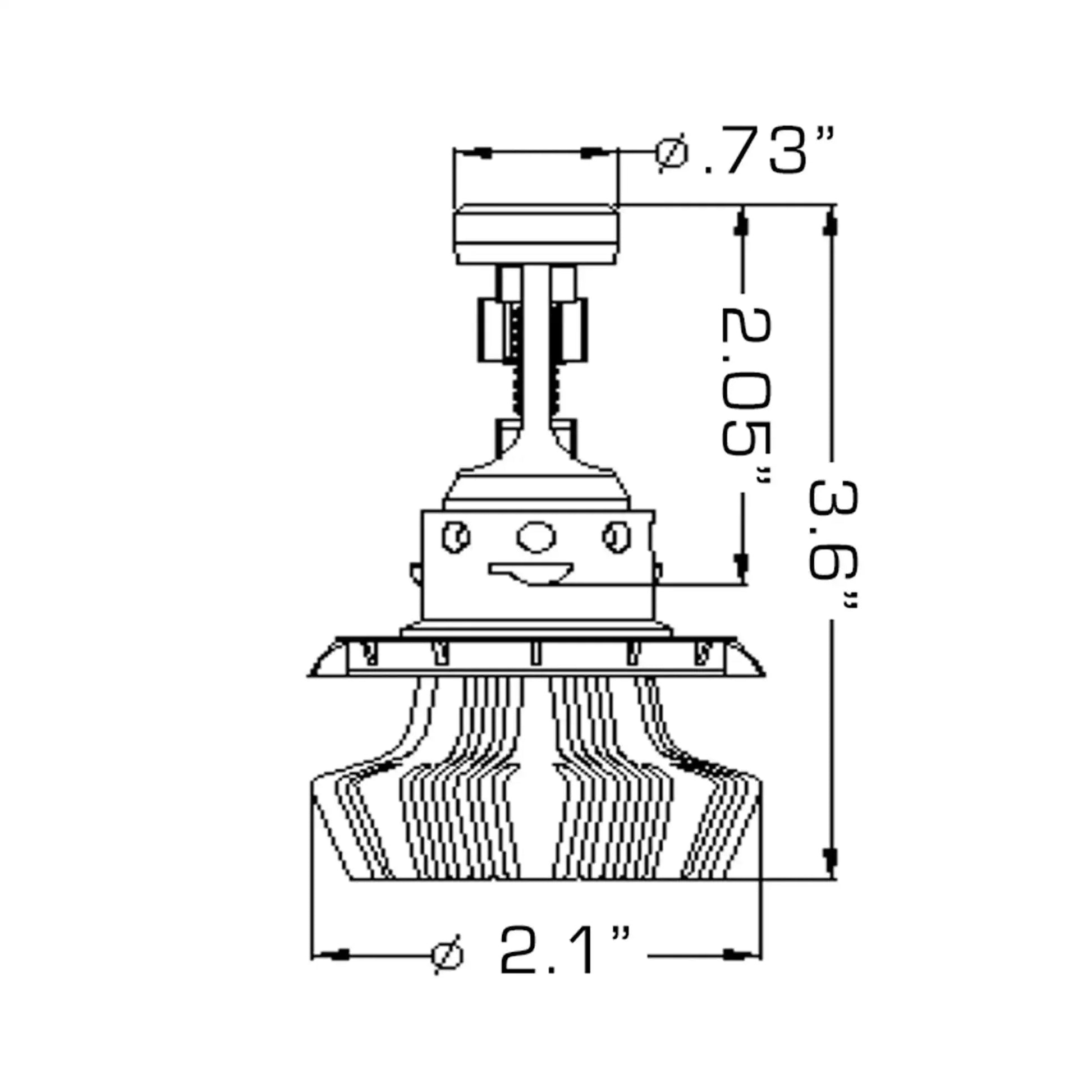 ORACLE Lighting H13 - 4,000+ Lumen LED Light Bulb Conversion Kit (Low Beam) by ORACLE Lighting