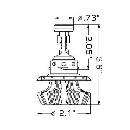 ORACLE Lighting H13 - 4,000+ Lumen LED Light Bulb Conversion Kit (Low Beam) by ORACLE Lighting