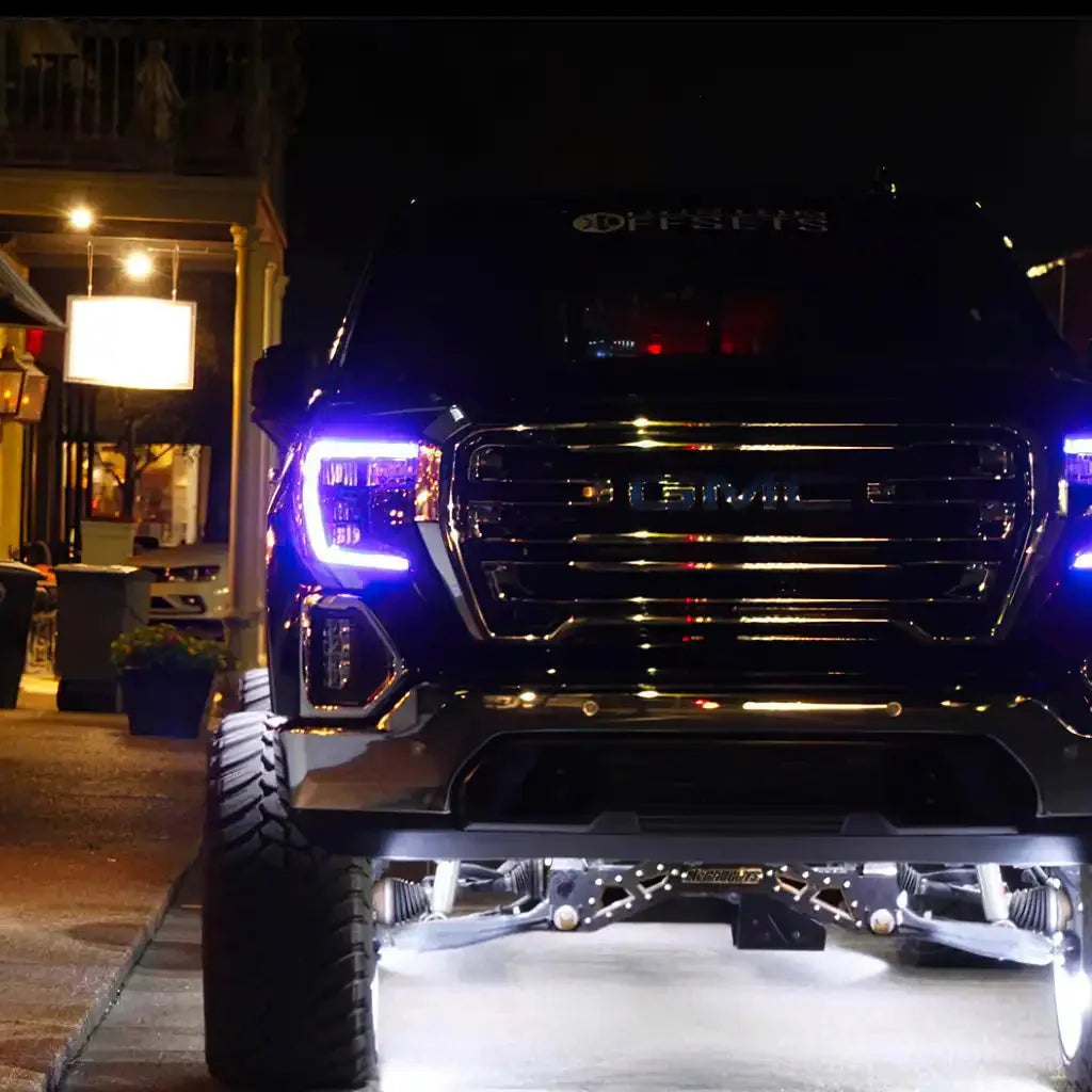 ORACLE Lighting 2019-2022 GMC Sierra 1500 ColorSHIFT RGB+W Headlight DRL Upgrade Kit by ORACLE Lighting