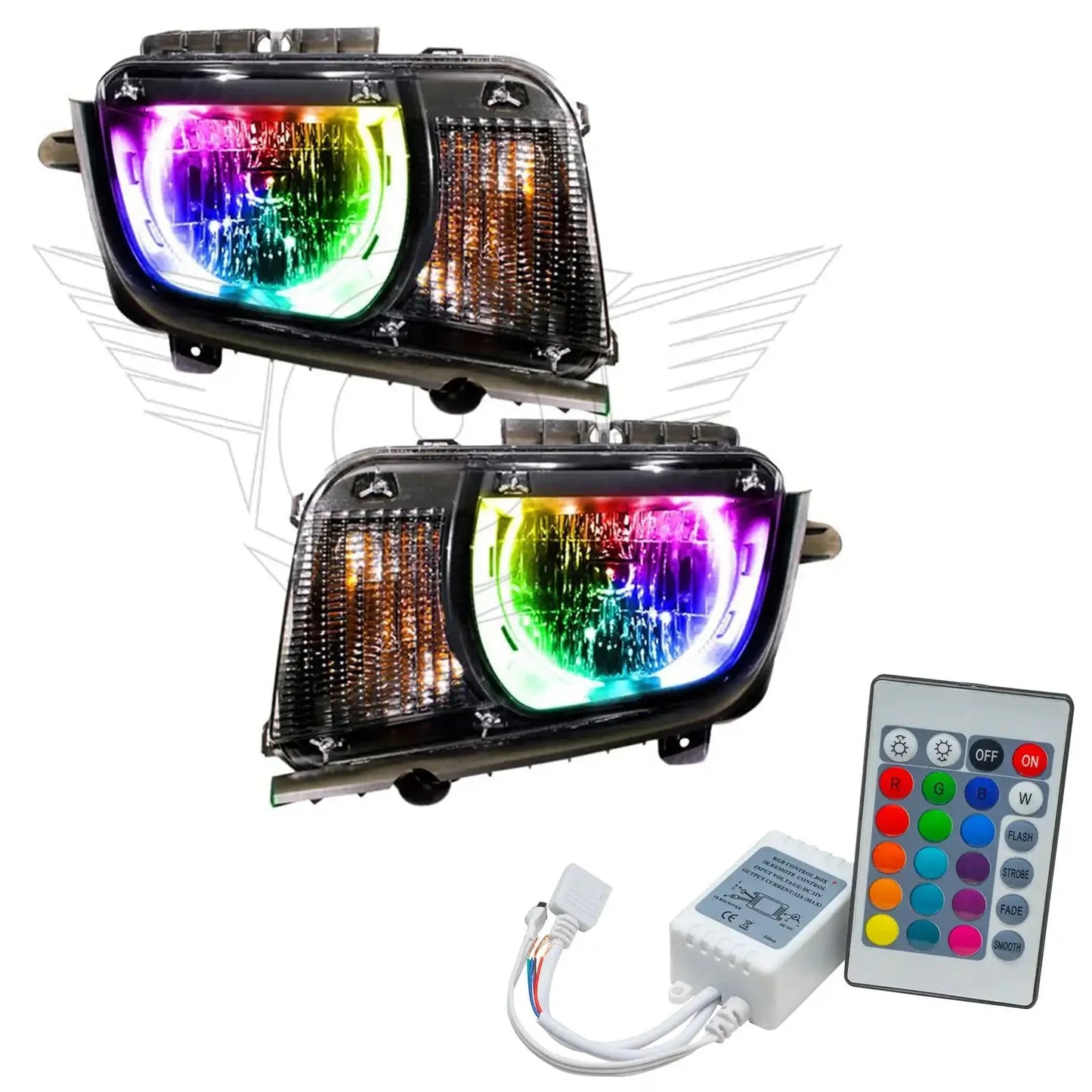 ORACLE Lighting 2010-2013 Chevrolet Camaro Non RS Pre-Assembled Halo Headlights by ORACLE Lighting