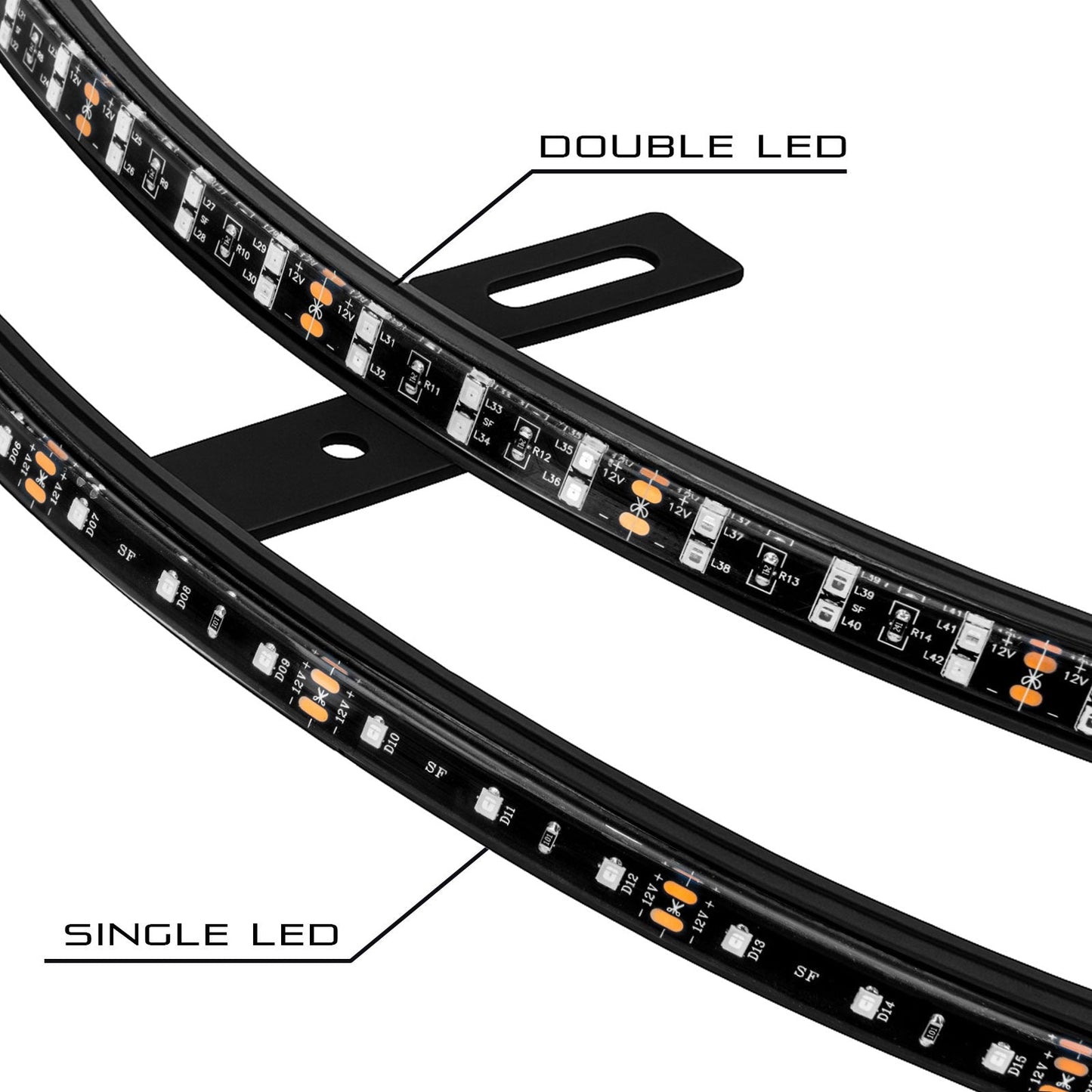 ORACLE Lighting LED Illuminated Wheel Rings - Single / Double Row LED by ORACLE Lighting