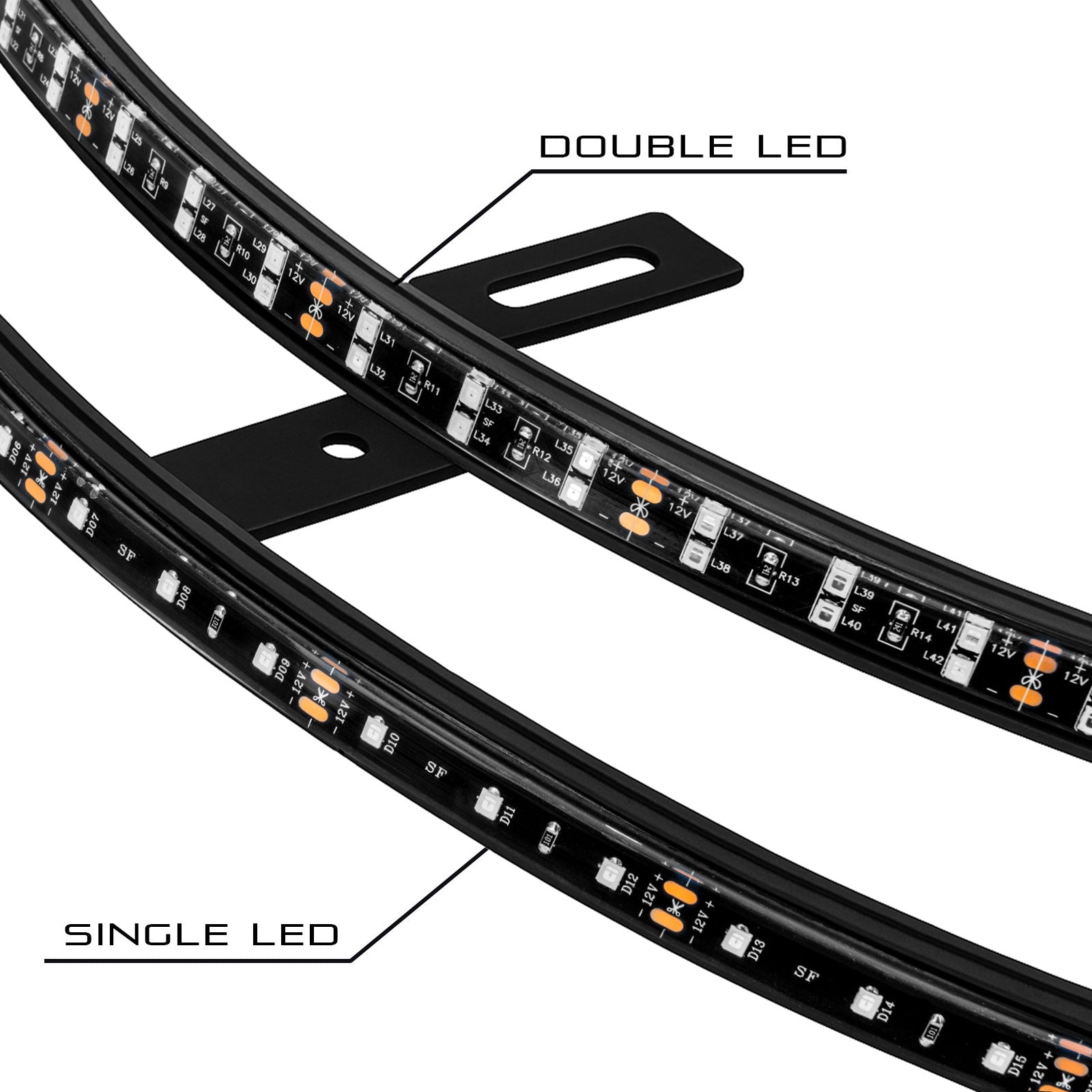 ORACLE Lighting LED Illuminated Wheel Rings - Single / Double Row LED by ORACLE Lighting