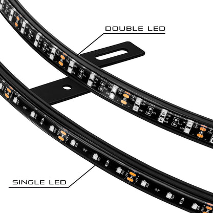 ORACLE Lighting LED Illuminated Wheel Rings - Single / Double Row LED by ORACLE Lighting