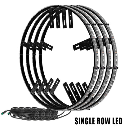 ORACLE Lighting LED Illuminated Wheel Rings - Single / Double Row LED by ORACLE Lighting