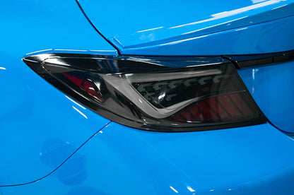 OLM "Scythe Style" LED Taillights (Smoke Lens/Black Base/White Bar) - 2022+ BRZ / GR86 by MYX Automotive