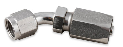 Earls Power Steering Hose End - 45 Degree -6 AN - Stainless Steel by Earl's Performance