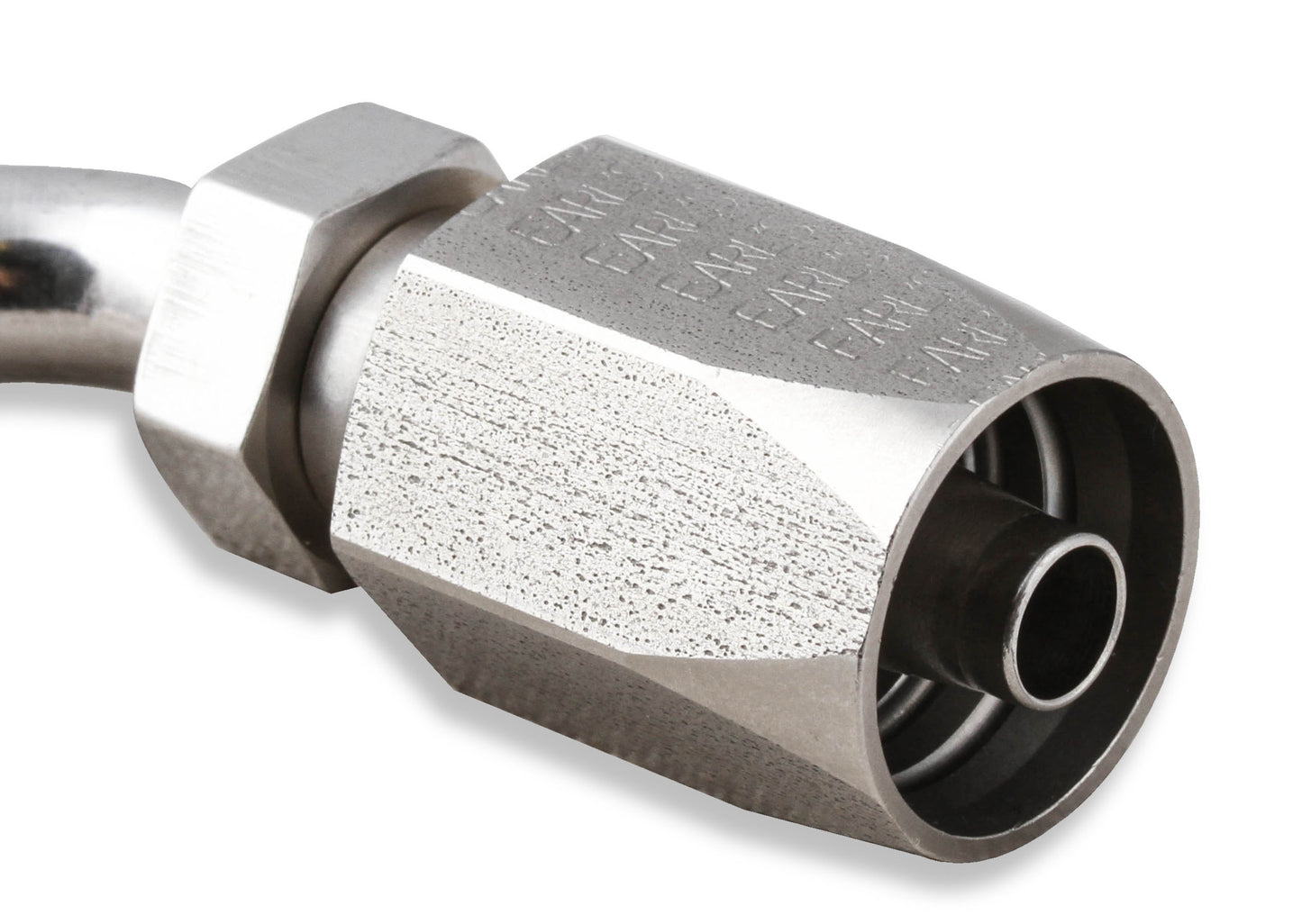 Earls Power Steering Hose End - 45 Degree -6 AN - Stainless Steel by Earl's Performance