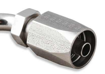 Earls Power Steering Hose End - 45 Degree -6 AN - Stainless Steel by Earl's Performance