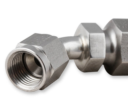 Earls Power Steering Hose End - 45 Degree -6 AN - Stainless Steel by Earl's Performance