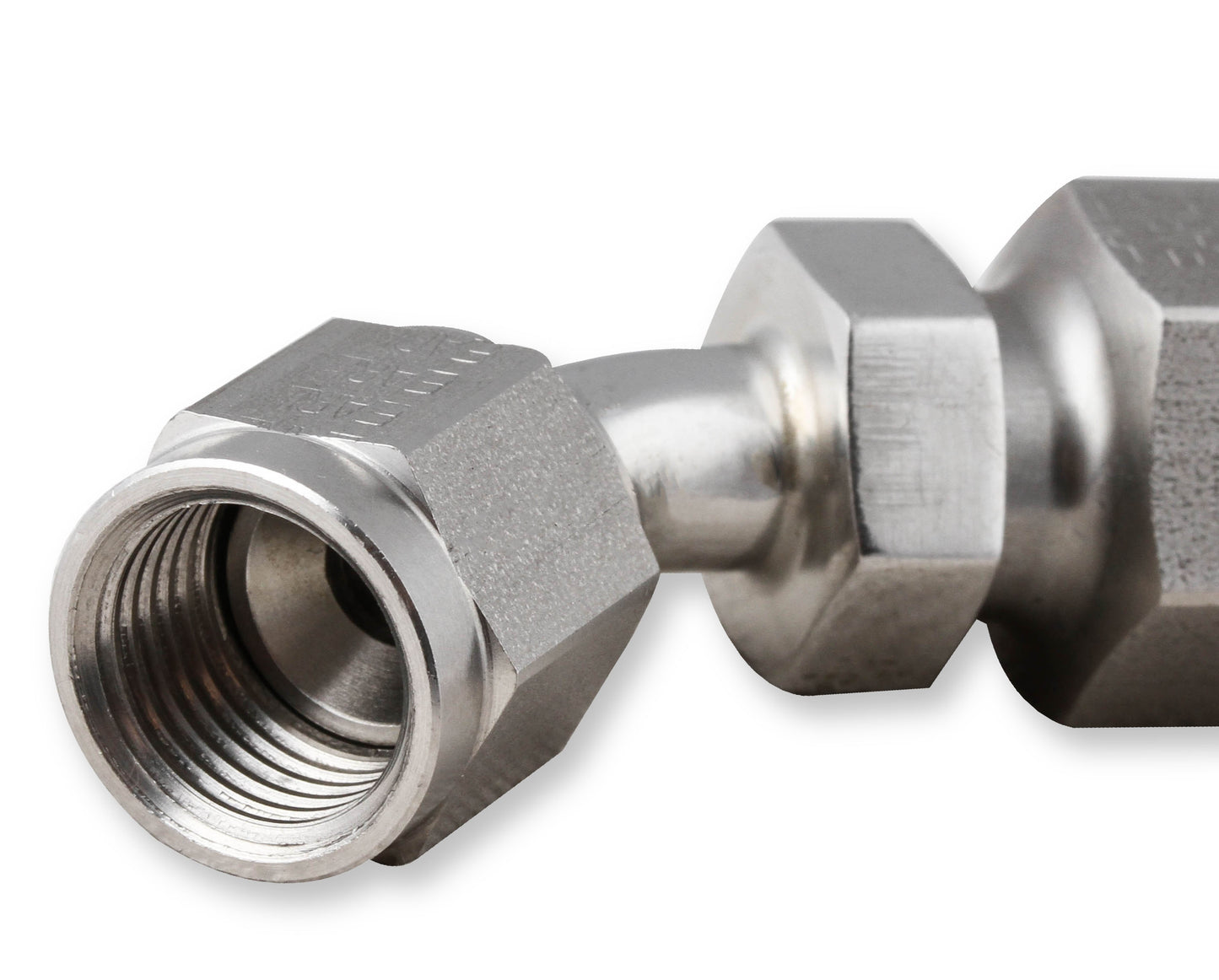 Earls Power Steering Hose End - 45 Degree -6 AN - Stainless Steel by Earl's Performance