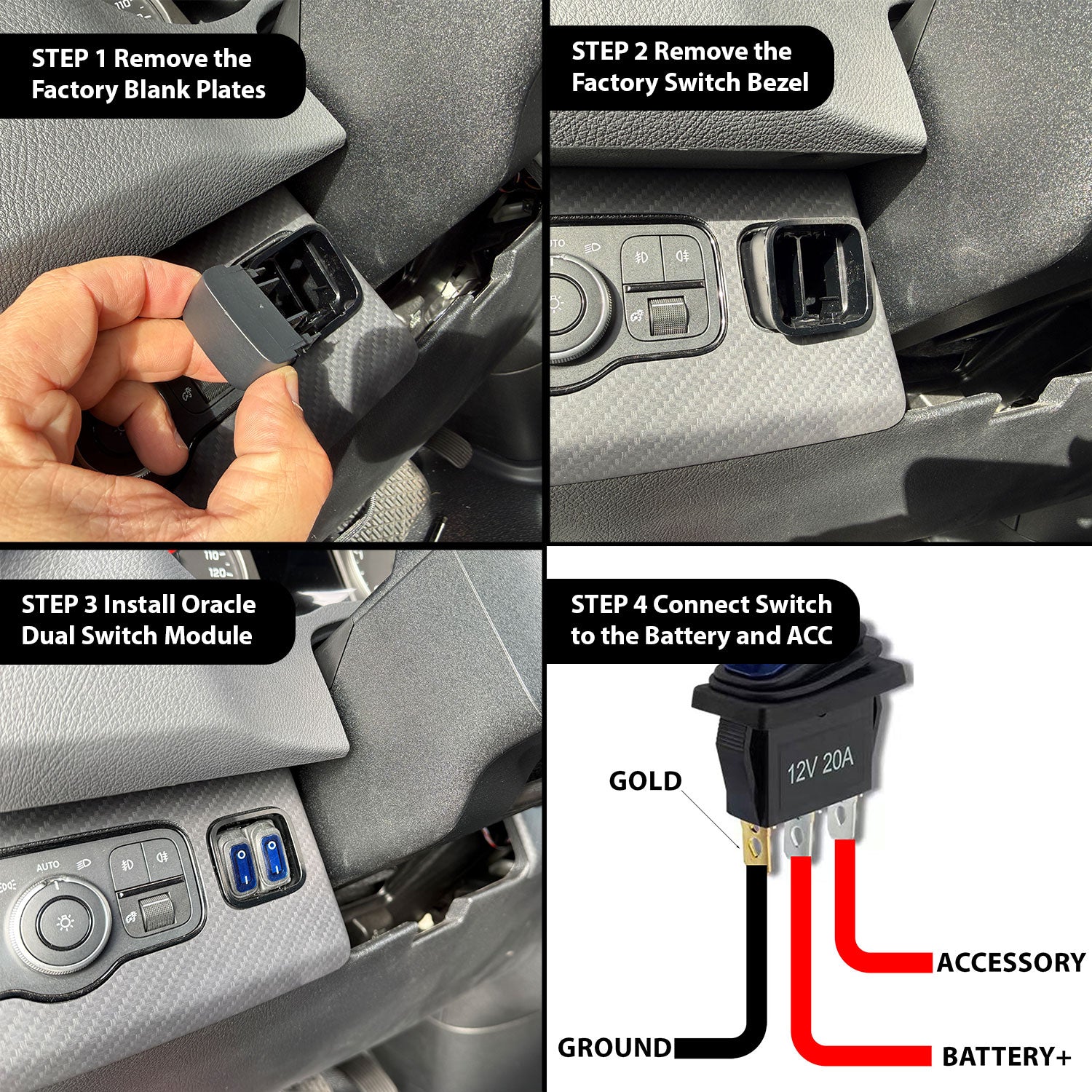Mercedes-Benz Sprinter W907/W910 (2018+) Dual In-Dash Switch Pod - PRE-ORDER by ORACLE Lighting