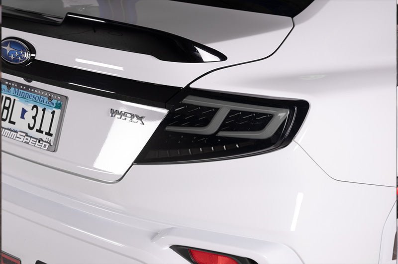 OLM Spec-AR LED Taillights (Smoke Lens/Black Base/White Bar) - 2022+ WRX by MYX Automotive