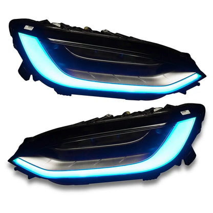 ORACLE Lighting 2016-2024 Tesla Model X Dynamic ColorSHIFT Headlight & Fog Light DRL Upgrade Kit - COMBO by ORACLE Lighting