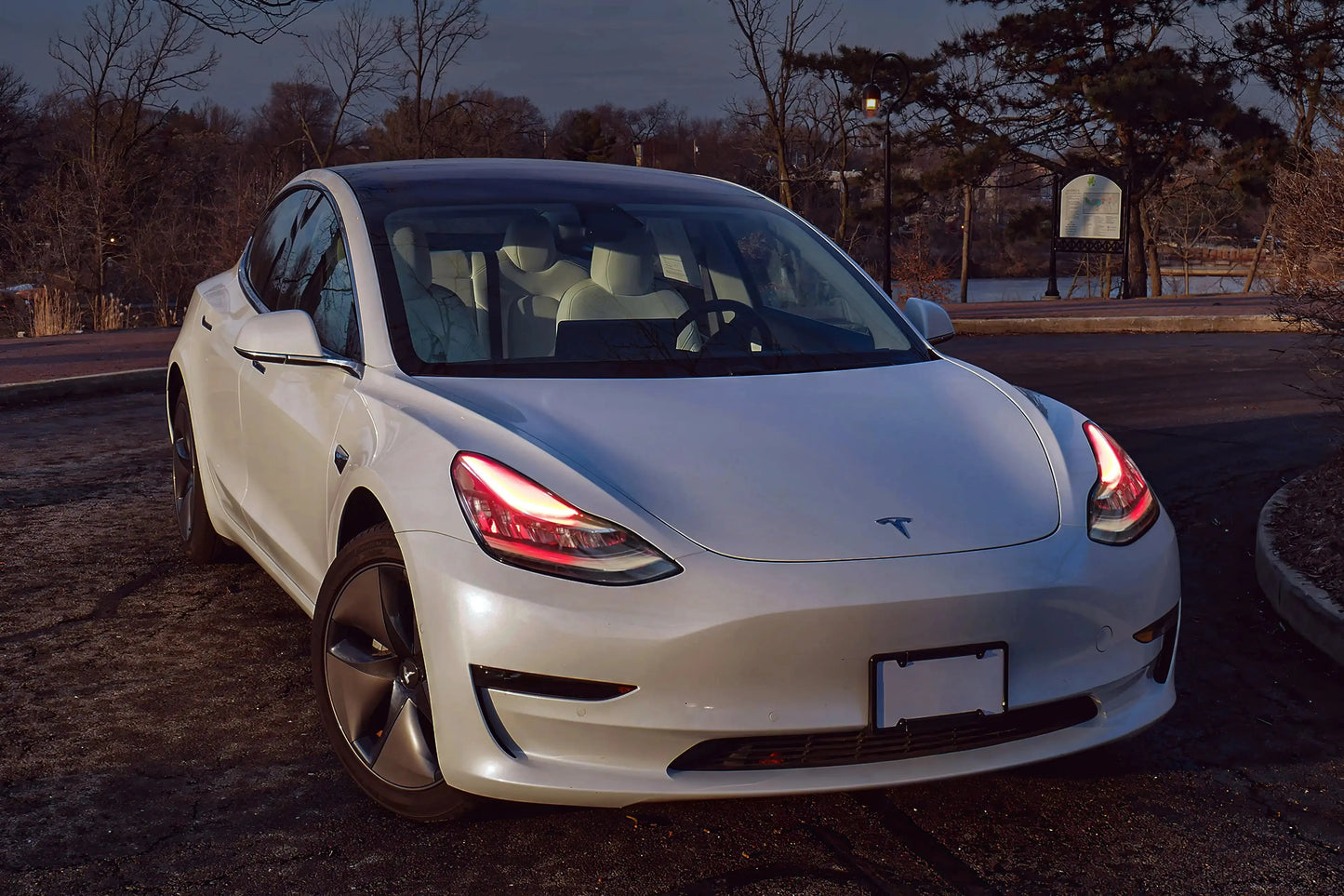 2017–20 Tesla Model 3 Headlights ColorSHIFT DRL Upgrade by ORACLE Lighting