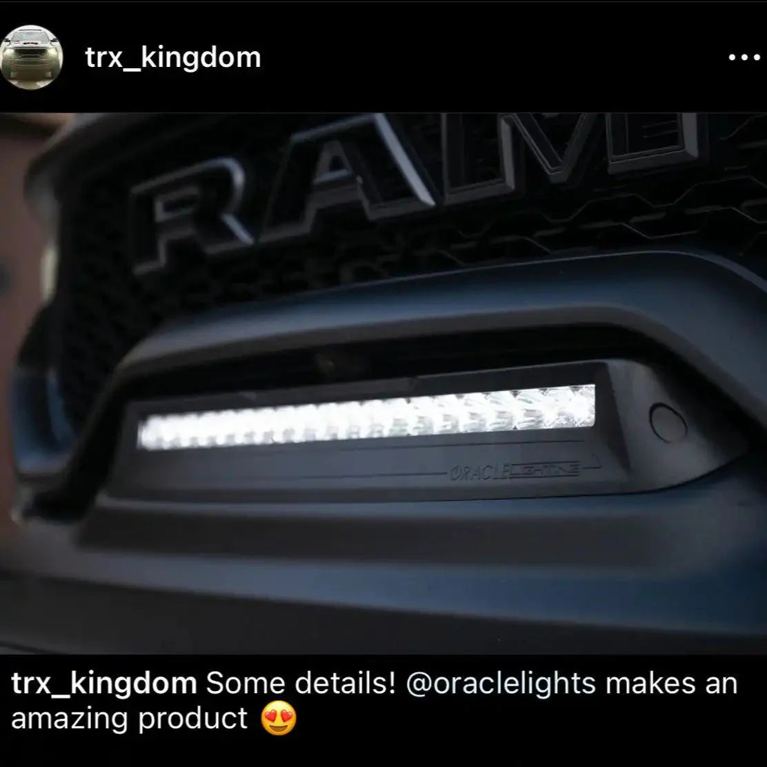 2019-2025 RAM Rebel/TRX/RHO Front Bumper Flush LED Light Bar | 100W 12,000 Lumens by ORACLE Lighting