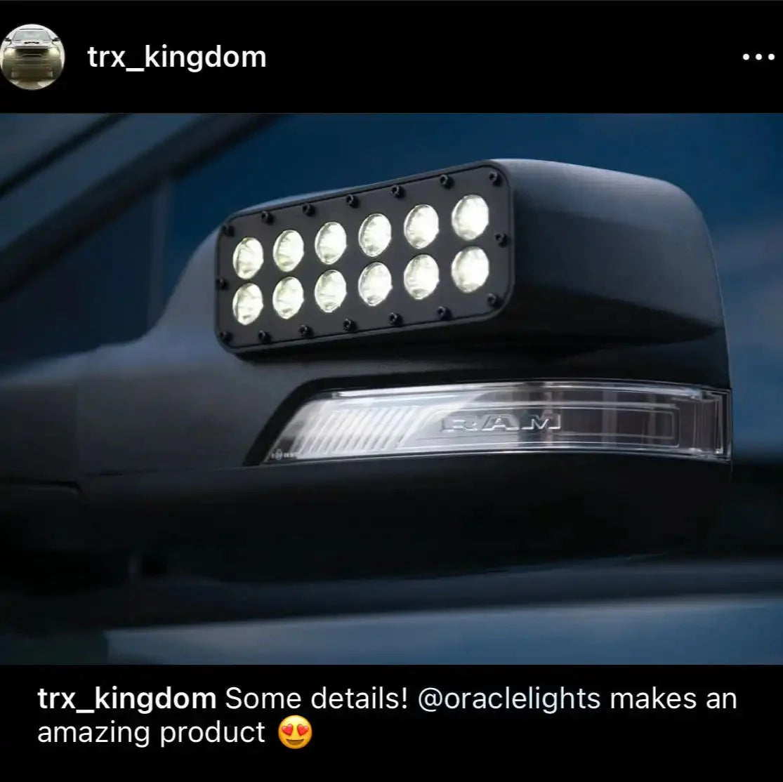 2019-2026 RAM 1500 DT LED Off-Road Side Mirror Ditch Lights by ORACLE Lighting