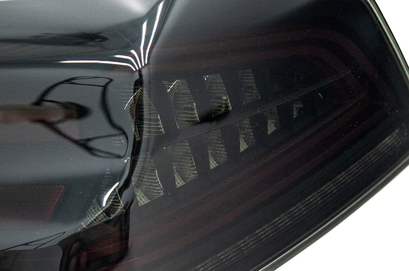 OLM Spec CR Tail Lights (Smoked Lens, Black Base) - 2015-2021 Subaru WRX & STI by MYX Automotive