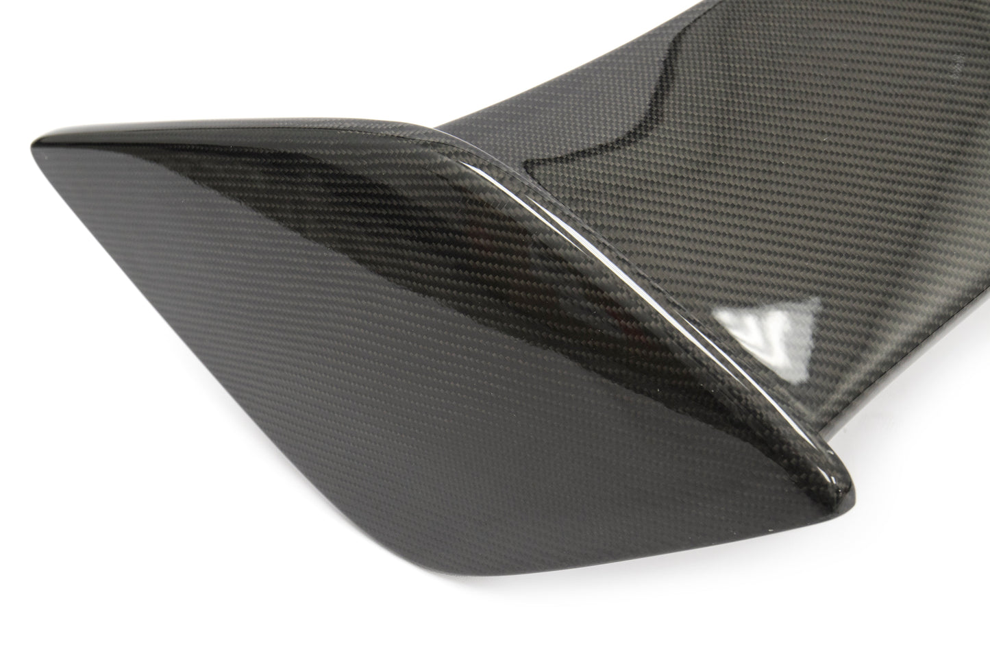 OLM Silverline Carbon Fiber OEM S Style Spoiler with Black Bases - 2015+ WRX / 2015+ STI by OLM