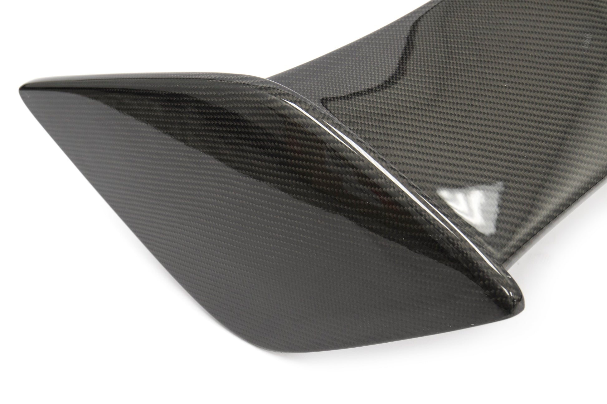 OLM Silverline Carbon Fiber OEM S Style Spoiler with Black Bases - 2015+ WRX / 2015+ STI by OLM